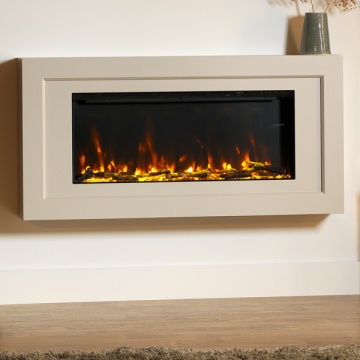 ACR Edgbaston Wall Hanging Fireplace Suite with PR-900e Electric Fire