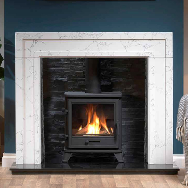 Penman Bassington Eco MultiFuel Stove Black Flames.co.uk