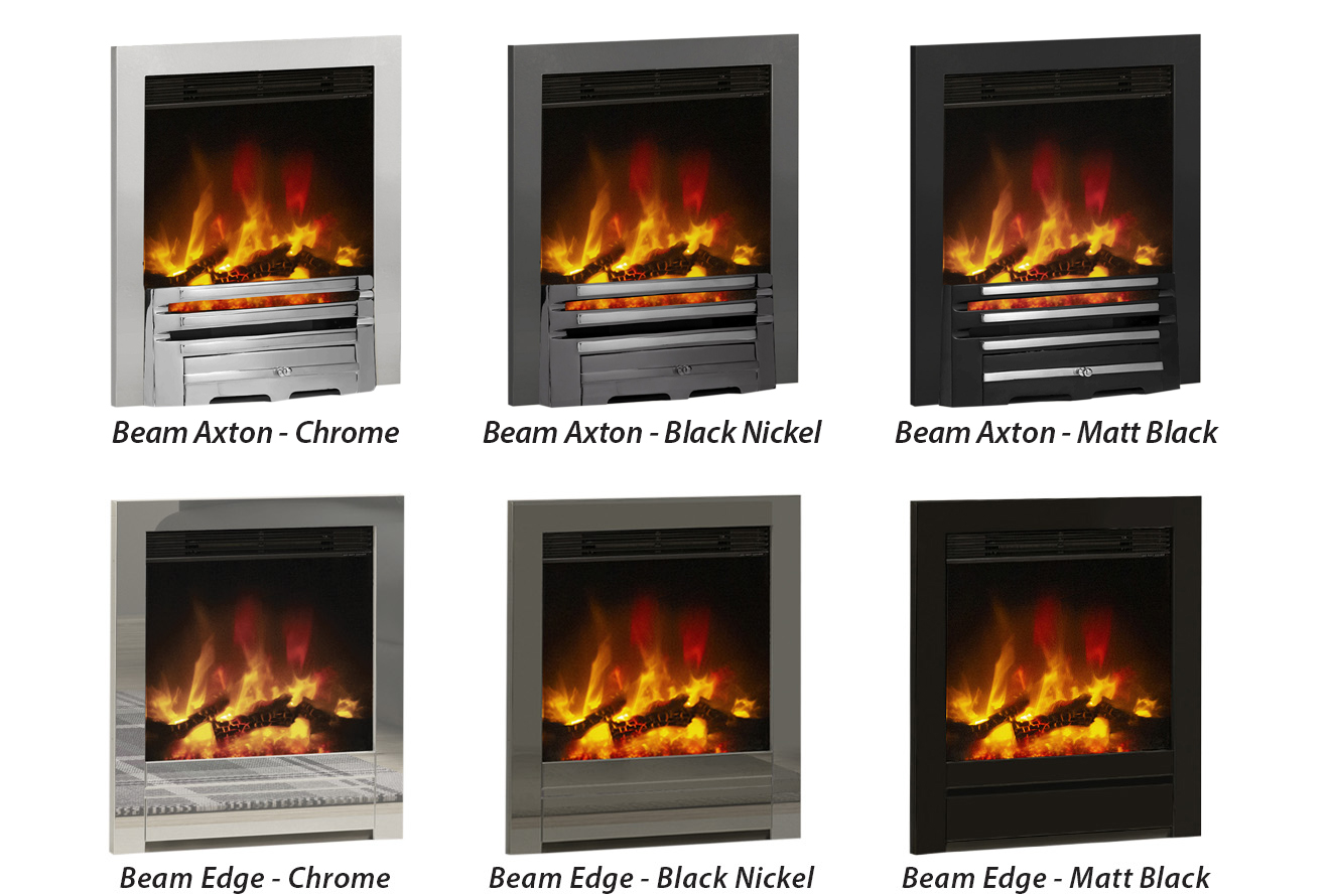 Beam 16 Axton Edge electric fire colours