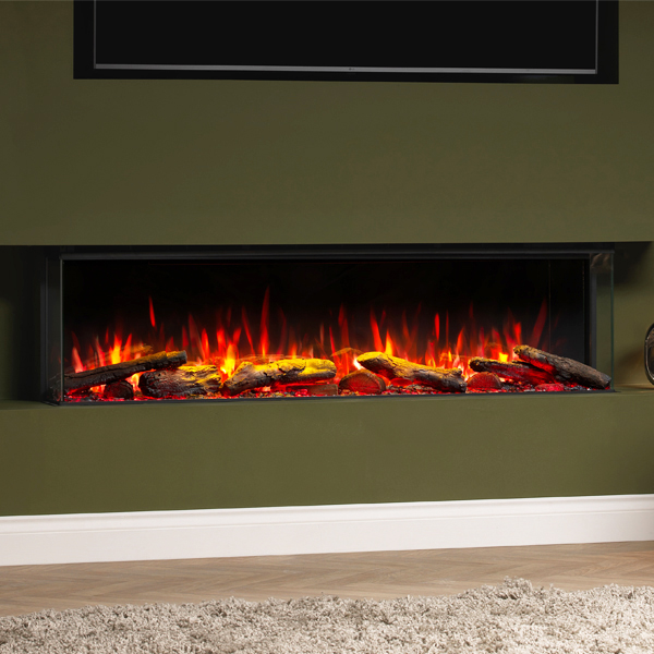 BlazeBright Oxford Deep Lux 1500 1-2-3 Sided Electric Fire
