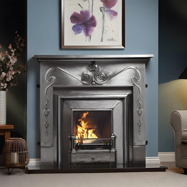 Bilder Von Gas Flames Fireplace Art Nouveau – DCWNLM