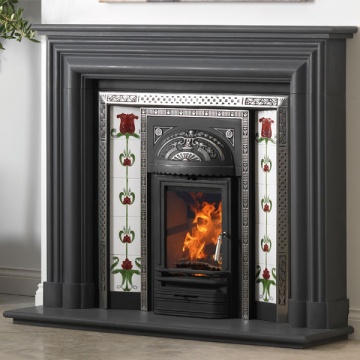 Cast Tec Flat Kensington Slate Stone Fireplace