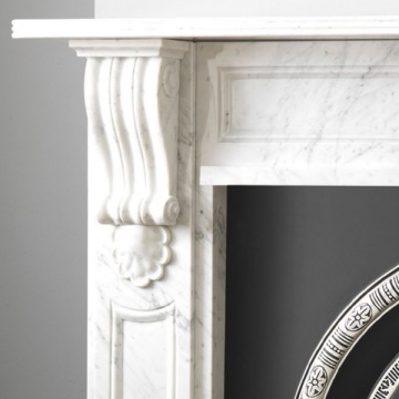 Cast Tec William IV Marble Fireplace