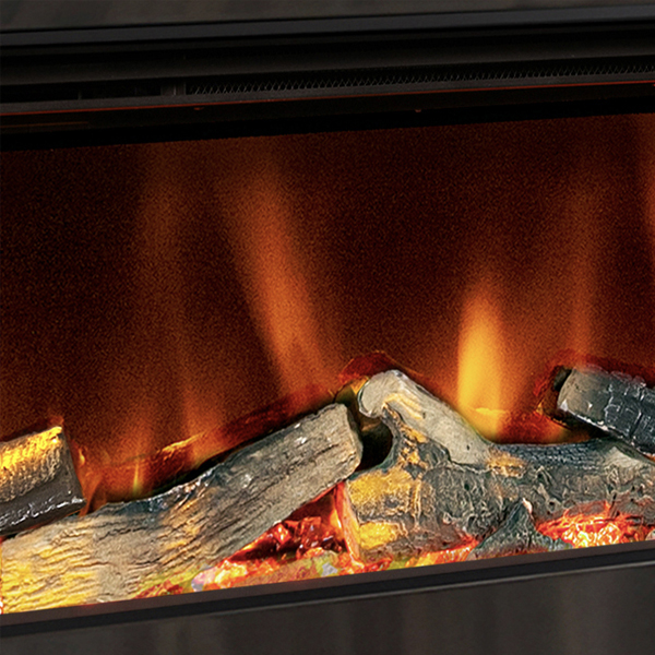 Celsi Electriflame VR Commodus S-1000 with Black Nickel Fascia Electric Fire
