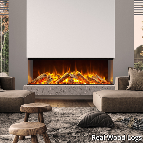 Celsi Electriflame DLX 1250 Built-In 3-Sided Glass Smart Electric Fire