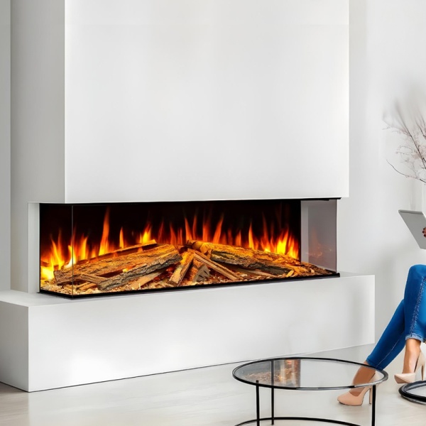 Celsi DLX 1250 Midnight Edition Monroe 3-Sided Glass Smart