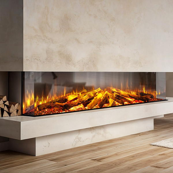 Celsi DLX 1800 Built-In 3-Sided Glass Smart Electric Fire