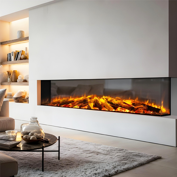 Celsi DLX 2000 Built-In 3-Sided Glass Smart Electric Fire