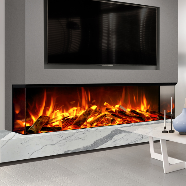 Celsi Electriflame DLX 2000 Built-In 3-Sided Glass Smart Electric Fire
