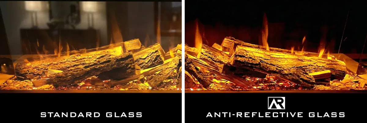 Celsi DLX 1000 Midnight Edition 3-Sided Glass Smart Electric Fire