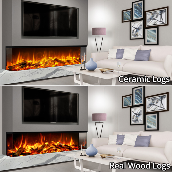 Celsi Electriflame DLX 2000 Built-In 3-Sided Glass Smart Electric Fire
