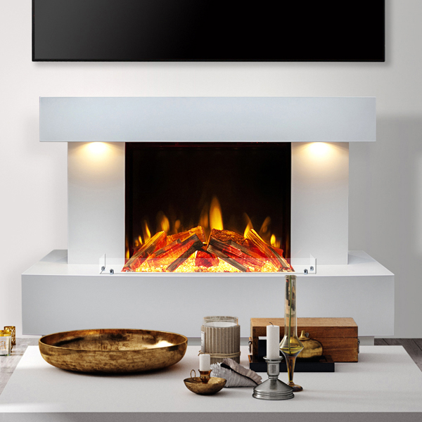 Celsi Firebeam Skyfall S600 Smart Electric Fireplace Suite