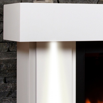 Celsi Ultiflame VR Orbital Illumia Electric Fireplace Suite