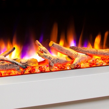 Celsi Ultiflame VR Orbital Illumia Electric Fireplace Suite