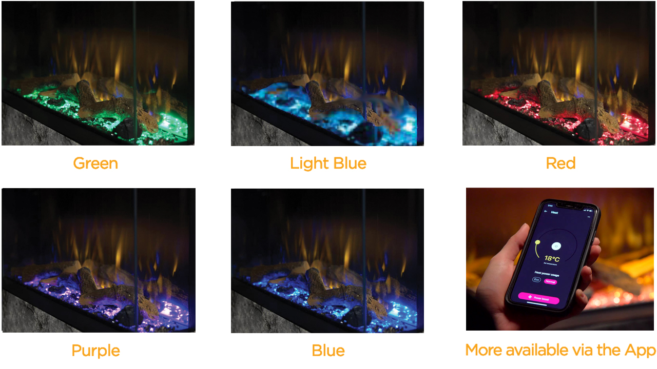 Dimplex Vivente Flame Colours