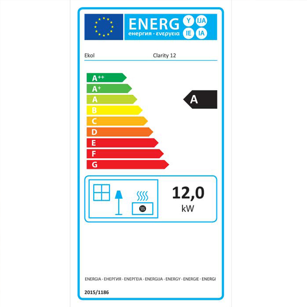 Ekol Clarity 12 Multi-Fuel / Wood Burning Stove