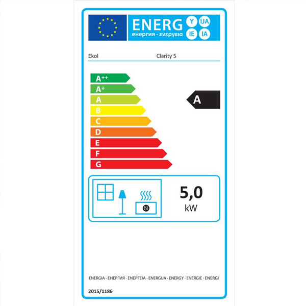 Ekol Clarity 5 Multi-Fuel / Wood Burning Stove