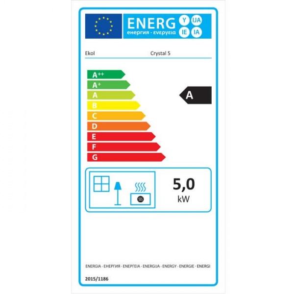 Ekol Crystal 5 Multi-Fuel / Wood Burning Stove