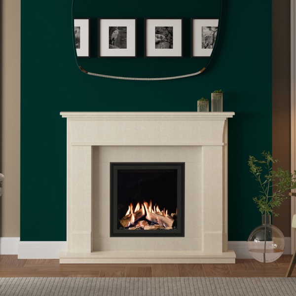 Elgin & Hall Adele 800CF Marble Gas Fireplace Suite | Flames.co.uk