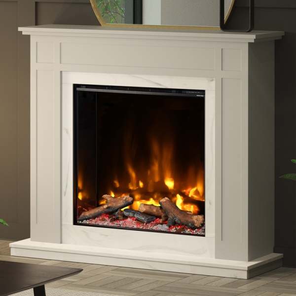 Elgin & Hall Pryzm Olora Electric Fireplace Suite | Flames.co.uk
