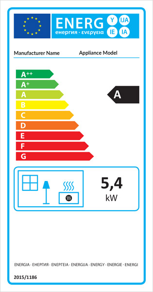 Wood Burning Stove Energy Label