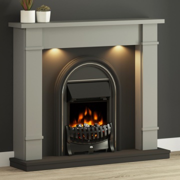 FLARE Collection by Be Modern Broadwell Electric Fireplace Suite