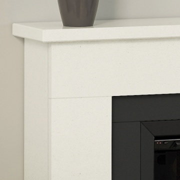 FLARE Collection by Be Modern Carter Marble Electric Fireplace Suite