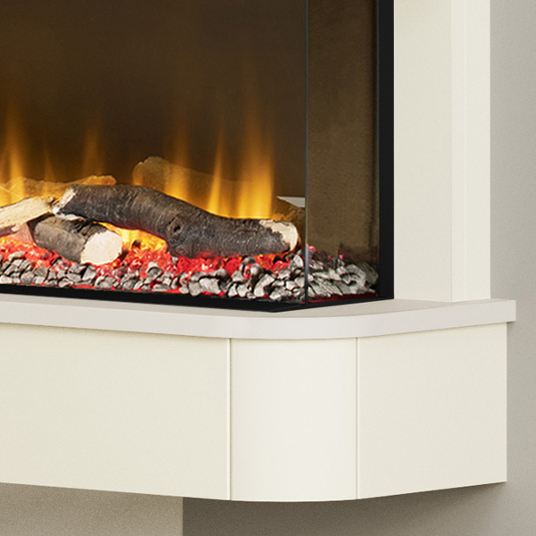 FLARE Collection by Be Modern Juliette 1000 Wall Mounted Electric Fireplace Suite