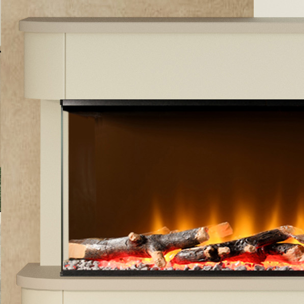 FLARE Collection by Be Modern Juliette 1250 Wall Mounted Electric Fireplace Suite