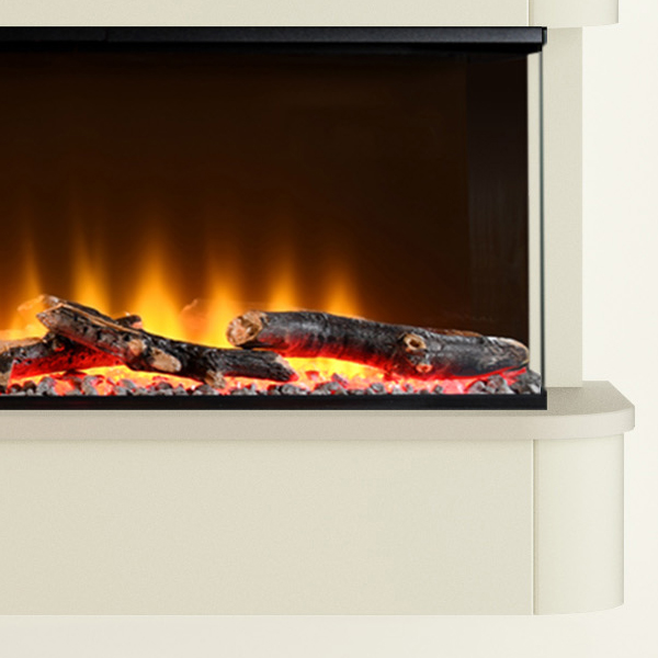 FLARE Collection by Be Modern Juliette 1250 Wall Mounted Electric Fireplace Suite