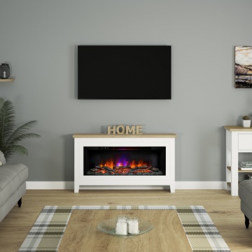 Gas fireplace sales console