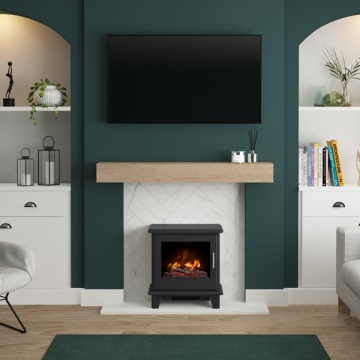 FLARE Collection by Be Modern Southgate Electric Stove - Black