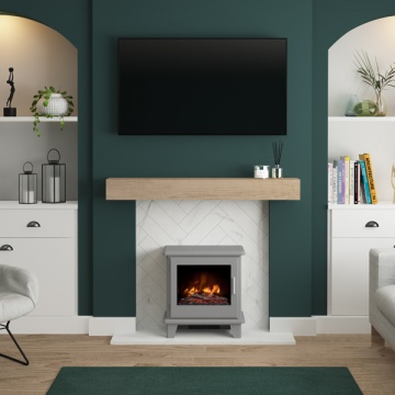 FLARE Collection by Be Modern Southgate Electric Stove - Dark Grey