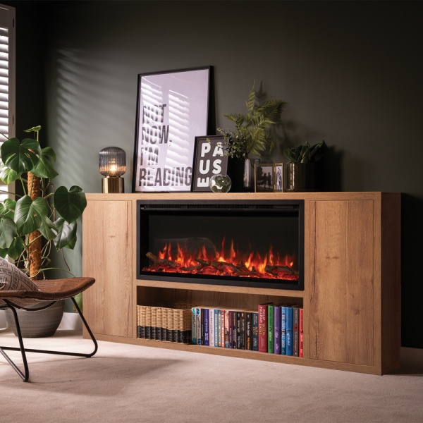 FireFX Venezia Oak Effect Media Suite for Atmos 105 Electric Fire