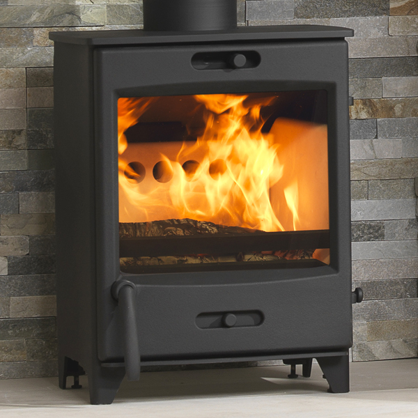 Firel Ines Fireline FX5W Wide 5kW Multi-Fuel Stove | Flames.co.uk