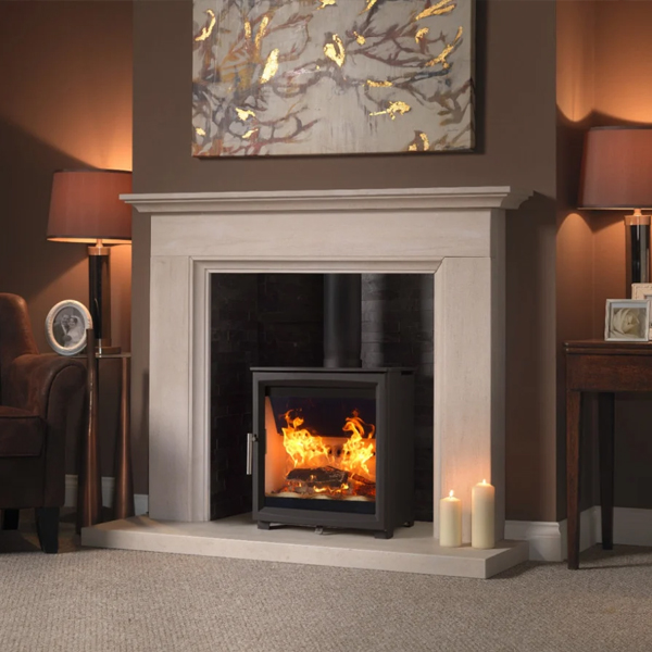 Fireline Woodtec 5kW Wide Wood Burning Stove - Showroom Clearance Collection Only