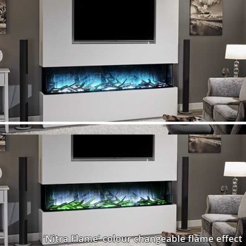 Flamerite Glazer 1800 1-2-3 Sided Electric Fire