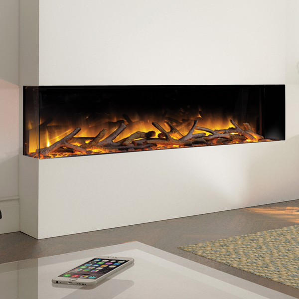 Flamerite Radia 1500 1-2-3 Sided Electric Fire