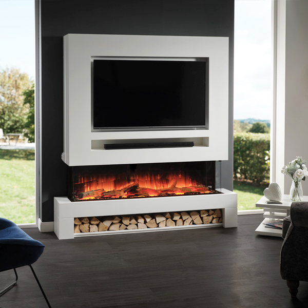 Flamerite Radia 1500 1-2-3 Sided Electric Fire