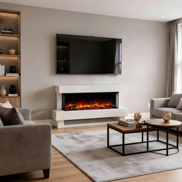 Flames Camaro Freestanding Electric Fireplace Suite | Flames.co.uk