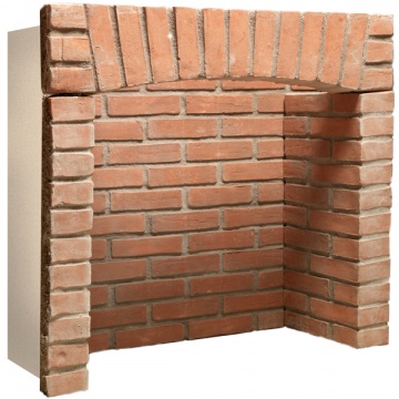 Gallery Rustic Brick Including Arch 4 Piece Fireplace Chamber Panels