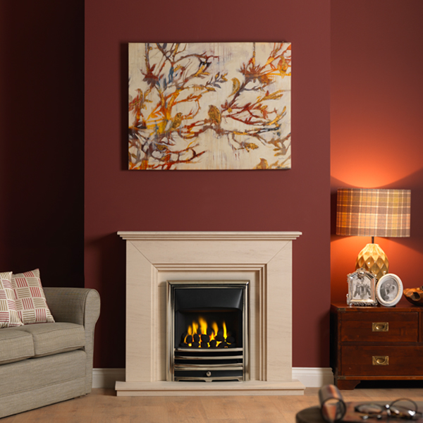 Gallery Cranbourne Portuguese Limestone Fireplace Suite