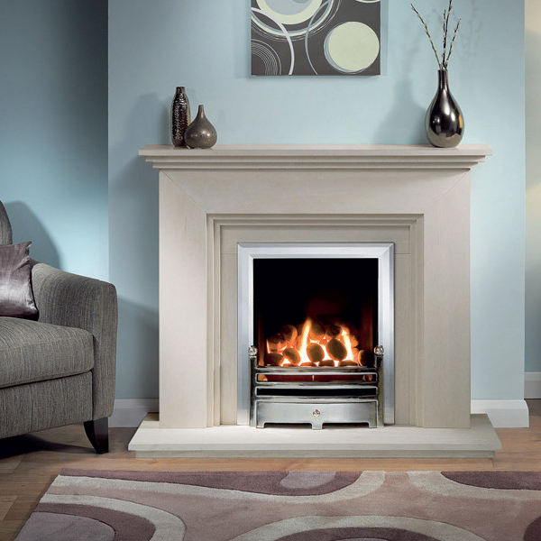 Gallery Cranbourne Portuguese Limestone Fireplace Suite