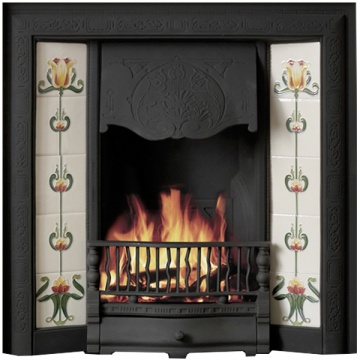 Gallery Normandy Cast Iron Tiled Fireplace Insert