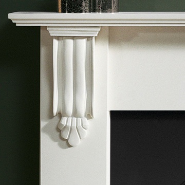 Gallery Richmond Agean Limestone / Cararra Marble Fireplace