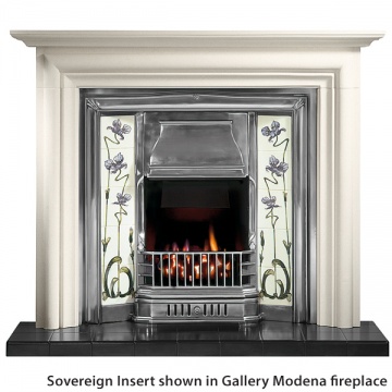 Gallery Sovereign Cast Iron Tiled Fireplace Insert