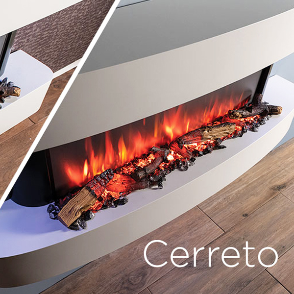 Gazco eStudio Cerreto 140 Electric Fire Suite