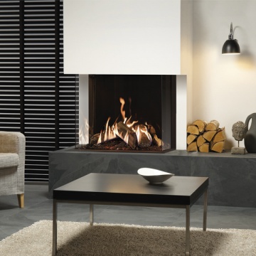 Gazco Reflex 75T-3 Three-Sided Balanced Flue Gas Fire