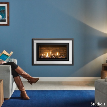 Gazco Studio Slimline Zero Clearance Balanced Flue Gas Fire