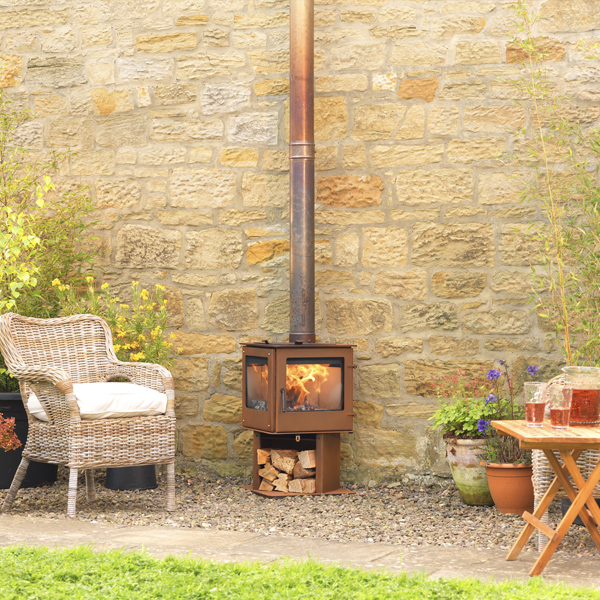 Go Eco Panofire - Outdoor Wood Burning Fireplace Stove